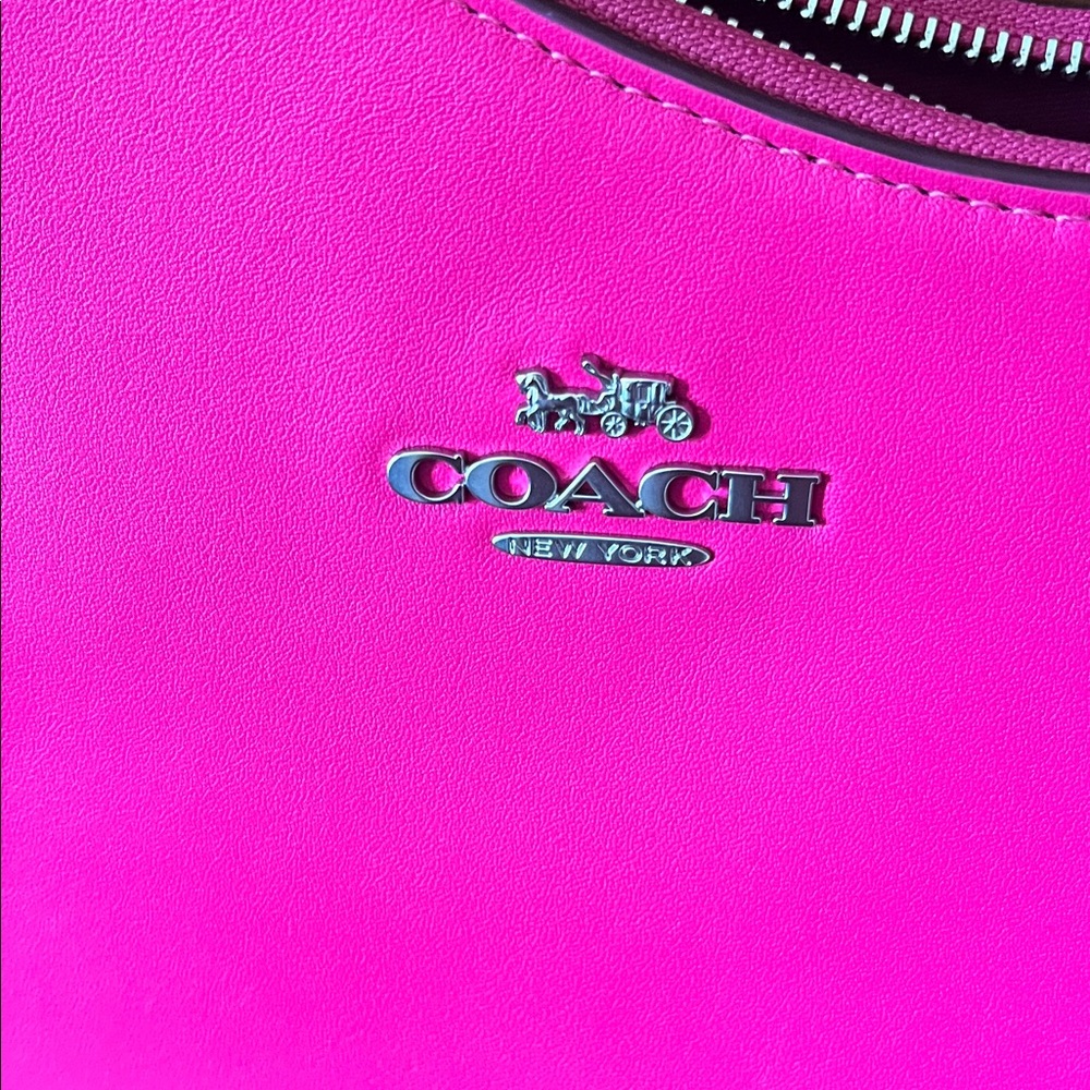 Coach Neon Pink Shoulder Bag - Picture 2 of 8